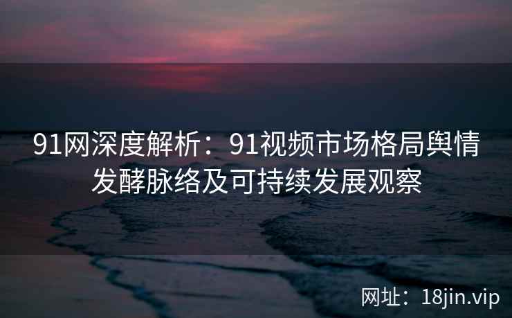91网深度解析：91视频市场格局舆情发酵脉络及可持续发展观察