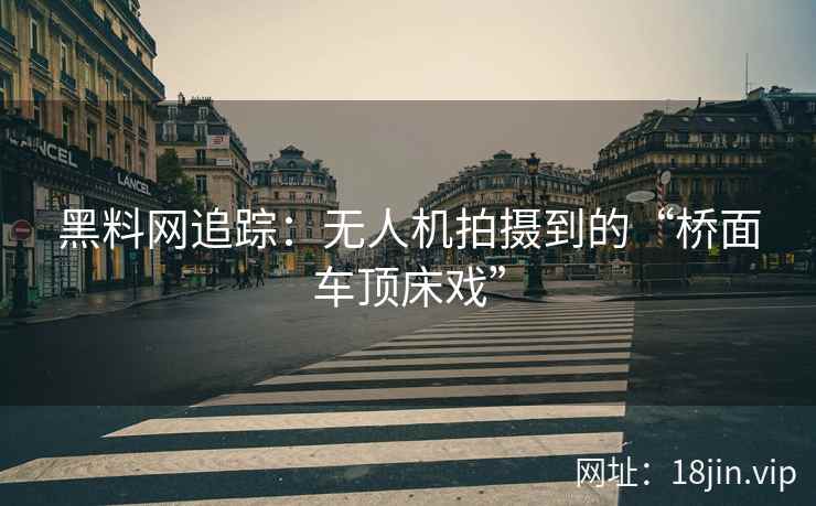 黑料网追踪：无人机拍摄到的“桥面车顶床戏”